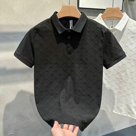 Polo Vente en Gros à Col Zippé | Haut Décontracté à Manches Courtes | Streetwear d'Été Ample