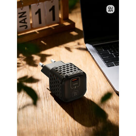 Bloc chargeur GaN USB C ultra-compact 100W Max, adaptateur mural de voyage avec prise européenne pour iPhone