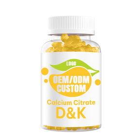 Fabricante Personalizado de Gomitas de Citrato de Calcio D&K - Fórmula de Alta Absorción para Soporte Óseo y Muscular