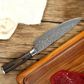 Nouveau en acier inoxydable Damas Extra Eco-Friendly couteau de chef asiatique polyvalent pour les légumes et la viande