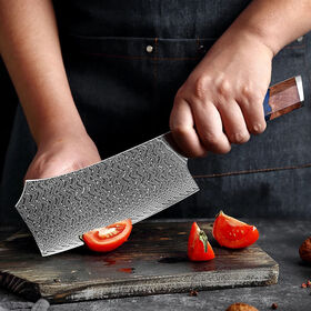 Cuchillo de Cocina de Acero de Damasco Más Vendido, Juego de 1-9 Piezas, Acero Japonés VG10, Cuchillo Profesional de Chef de Navaja