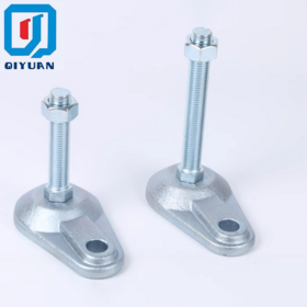 Manufacturer of Heavy duty foot with ears . leveling foot of Industrial aluminum profile accessories floor components.