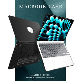Nova Chegada Capa Traseira Protetora em Couro PU para Laptop MacBook Air 13.6 2022/2024/2025 M2 A2681/M3 A3113/M4 A3240
