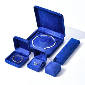 Wholesale Price Pu leather Jewellery packaging box Storage Pendant Ring Earrings JEWELRY Show box