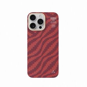 Top-Seller NEUE Claret Rot Aramidfaser Kevlar Stoßfest mit MagSafe Superleichte Handyhülle für iPhone 16 Pro