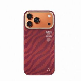 Top-selling NEW Claret Red Aramid fibre Kevlar Shockproof with Magsafe anti scrach phone case for iPhone 17 Pro