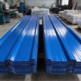 Blue Corrugated Metal Roof Tiles Factory Construction Use