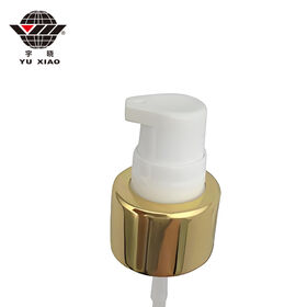 Niedrigpreis-Kosmetikbehandlungsspenderpumpe, Zerstäuber, goldener, silberner, roségoldener Aluminiumkragen, Lotion Pumpe