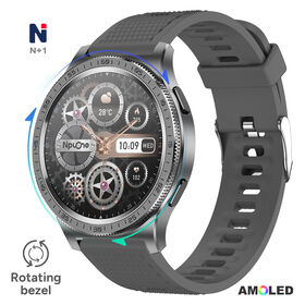 Montre Intelligente Tendance NMD03 avec Lunette Rotative et Écran AMOLED, GPS, pour Realme for sale