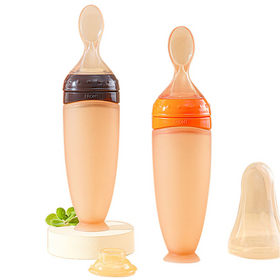 Baby Feeders Food Grade Silicone Wholesale Fruit Feeder Eco-Friendly Baby Food Dispensing Spoon BPA Free Bottle Spoon