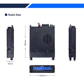 Kydera Professional Mobile Radio: Detachable Control Panel, Dual-Band Transceiver with APRS GPS for Reliable vehicle walkie talkie