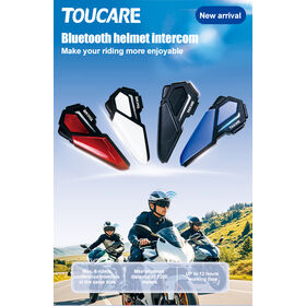 T10 Helmet Bluetooth Noise cancelling Earphones for Motorcycle Built in Full Helmet and Half Helmet Intelligent Intercom