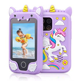 Kids Toy Smartphone Appearance Silicone Case MP3 Games Daily Reminder Function HD Video Touch Screen Digital Camera for Girls Boys for sale