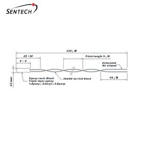 Thermistance NTC de haute précision avec fils flexibles pour un montage facile, offrant une détection de température stable et précise.