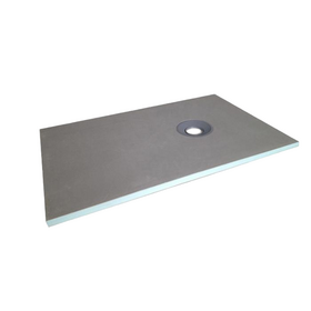 XPS Waterproof Shower Tray Base, Tile-Ready Sloped Shower Pan, Cuttable, Custom Drain Position, Wedi-Style