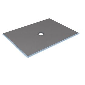 WEDI TYPE Curbless Shower Pan Base with Click & Seal Drain - Low-Profile Pre-Sloped XPS Waterproof Shower Base