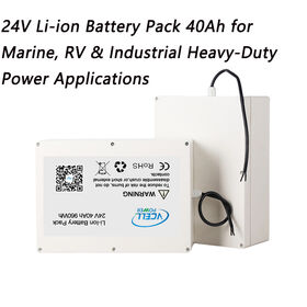 24V 40Ah Rechargeable Lithium Ion Battery Pack for Solar Backup and Portable Power Stations