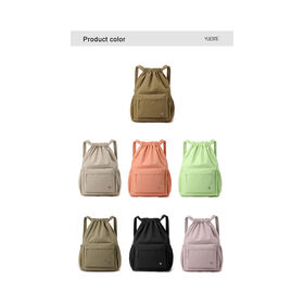 Sac à dos à cordon Sac à dos imperméable à cordon de serrage, tissu Oxford décontracté, sac à