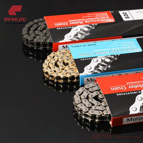 Maßgeschneiderte farbige Motorradkette 428 428H und Kettenrad für Motorradgetriebe
