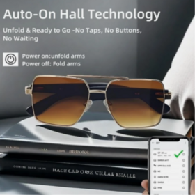 Schnellversand Audio Smart Glasses, Polarisierte Smart Sunglasses, Open-Ear Kopfhörer mit Mikrofon, Musik-Sonnenbrillen