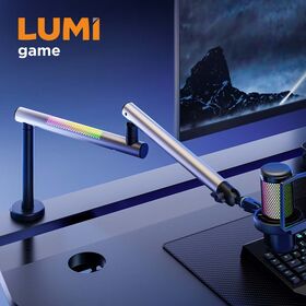 MDS23-2L Custom RGB Light Gaming Mic Boom Arm Stand Adjustable Metal Studio Table Podcasting Mike Microphone Desk Holder Mount