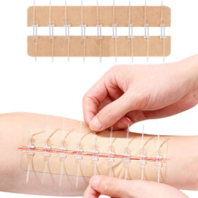 Waterproof Easy Tear Sterile Wound Closure Strips Medical Grade Non-Woven Zip Stitch Alternative Wound Closure Strips