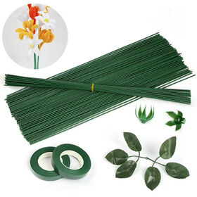 2mm Artificial Flower Hastes De Plástico Revestido Florista Fio para Decoração Floral e Chenille Flower Making