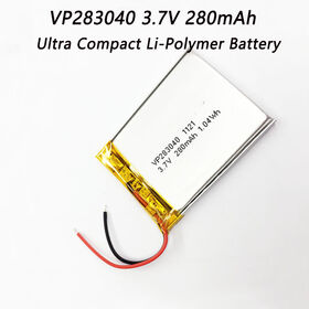 3.7V 280mAh Lipo-Akku Modell VP283040 für Unterhaltungselektronik und Datenlogger