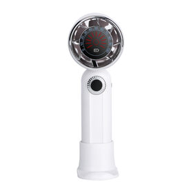 High Speed Handheld Turbo Fan for Home office , Rechargeable Portable Fan with Phone Holder Base , 4000mAH Mini Desk Fan
