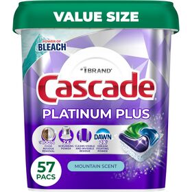 Cascade Dishwasher Detergent - Cascade Platinum Plus Dishwasher Capsules - Cascade Platinum Plus Dishwasher Pods