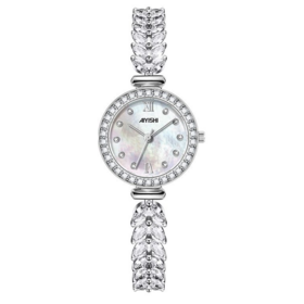 Klassische Elegante Damen Armbanduhr, Vielseitig, Edelstahlarmband, Wasserdicht, Koreanischer Stil, Einfaches, Sanftes Quarzwerk