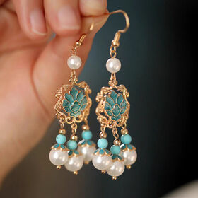 Boucles D'Oreilles Femme Cristal Strass Zircon - Design Chandelier Élégant