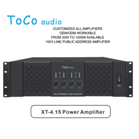 Amplificateur de Puissance Professionnel 4 Canaux, 1500W Stéréo / 3000W Ponté, Faible Distorsion & SNR Élevé
