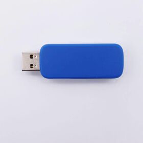 Push-and-Pull USB-Werbegeschenk mit Epoxy-Logo, 4GB 8GB 16GB 32GB 64GB 128GB, Kunststoff USB-Stick mit Schiebemechanismus