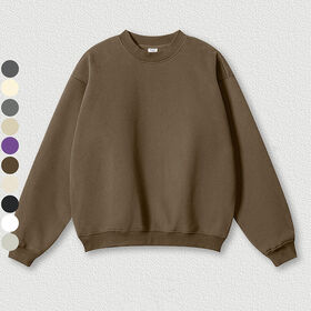 Sweatshirts Pullover Col Rond Vierge Logo Personnalisé Haute Qualité Plain Streetwear Unisexe 42% Coton Sweat Oversize