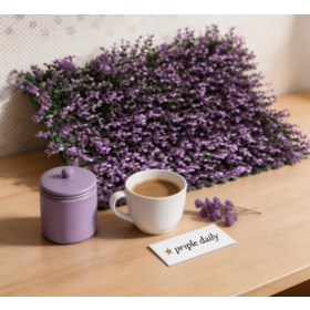 Plastikblumen für Wanddekoration