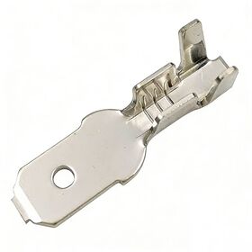 187 tinned copper wire terminal contacts male continuous crimp terminals quick disconnect