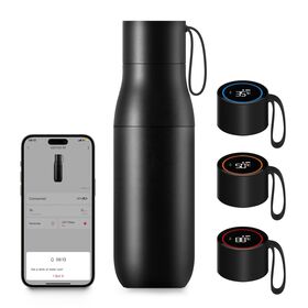Moderne Büro-Edelstahlbecher, intelligentes Trinkgeschirr mit Bluetooth, LED-Temperaturanzeige und Trink-Erinnerungsfunktion