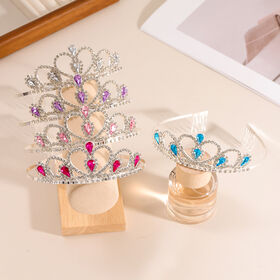 3 Pièces Princesse Couronne Bandeau, Bandeaux de Princesse Tiare, Diadème de Princesse en Cristal pour Enfant, Couronnes de Princesse Étincelantes 3 Pièces Princesse Couronne Bandeau, Bandeaux de Princesse Tiare, Diadème de Princesse en Cristal pour Enfant, Couronnes de Princesse Étincelantes