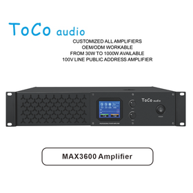 MAX 3600 2-Kanal Class H Endstufe, 2x800W, Ideal für Live-Sound, PA-Systeme und kommerzielle Audioinstallationen.