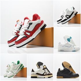 Luxury Designer Men's Trainers, Brand Name Low Top Sneakers, Fashion Casual Orignal Leather Shoes for Streetwear