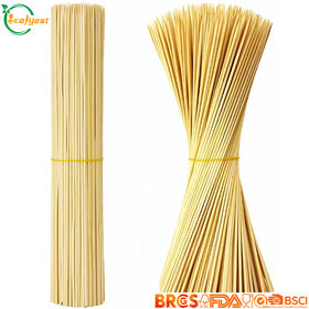 Palitos de Bambu Biodegradáveis Descartáveis FSC de 250 mm para Churrasco e Catering