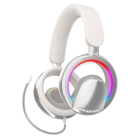 Auriculares Bluetooth con Diadema Elegante y Luces LED Geniales, Cancelación de Ruido, Sonido Estéreo y Micrófono, Ajuste Cómodo