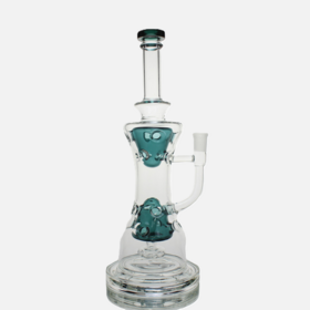 Rig Minyak Kaca Double Perc, Pipa Air Kaca Pabrik dengan Fungsi Halus