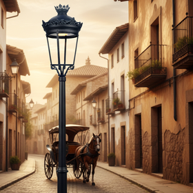 Lampara Colgante De Jardin Tipo Corona Sin Pantalla Luminarias Clasicas Garden Urban Light Fernandino Palacio