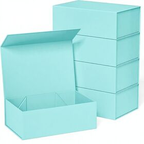 Custom Logo Rectangle Magnetic Folding Gift Box Large Collapsible Luxury Gift Packaging Box for Corporate Business Gifts