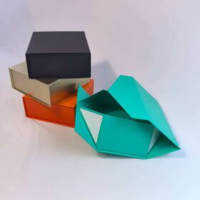 Luxury Custom Foldable Magnetic Gift Box Flip and Lid Flat Folding Gift Paper Packaging Magnetic Gift Box With High Quality