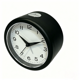 Jam Weker Bentuk Bulat Grosir #18110 Desain Nordic untuk Kantor, Rumah, Anak
