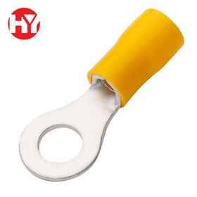 Hochwertige Messing-Crimpverbinder RV3.5 RV5.5 RV8 Standardgröße isoliertes Kit blaue Ringkabelschuhe elektrische Drahtcrimpung