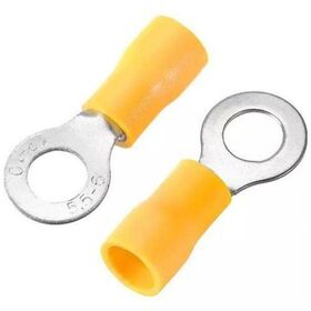 100PCS Factory supply standard copper ring crimp terminals RV3.5 insulated electrical wire terminals